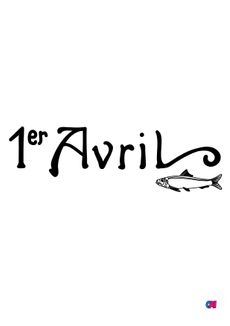 Coloriage Poissons d'avril - 1er avril