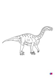 Coloriage de dinosaures - Aardonyx
