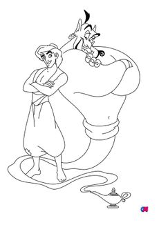 Coloriage Aladdin - Aladdin, le Génie et la lampe