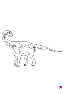 Coloriage de dinosaures - Algoasaure