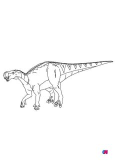 Coloriage de dinosaures - Altirhinus
