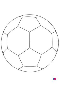 Coloriage Football - Ballon de football