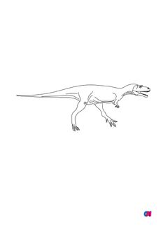 Coloriage de dinosaures - Albertosaure