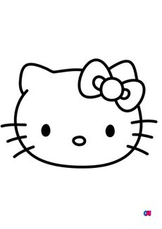 Coloriage Hello Kitty - Hello Kitty