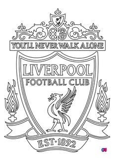 Coloriage Football - Liverpool club de football