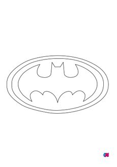 Coloriage Avengers - Logo Batman