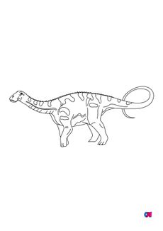 Coloriage de dinosaures - Nigersaurus