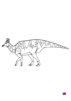 Coloriage de dinosaures - Olorotitan