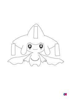 Coloriage Pokémon - 385 - Jirachi