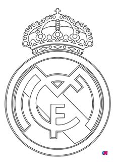 Coloriage Football - Real Madrid club de football