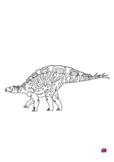 Coloriage de dinosaures - Wuerhosaurus