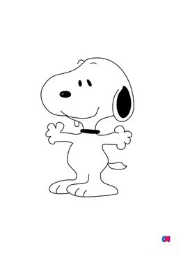 Coloriage Snoopy - Snoopy 1