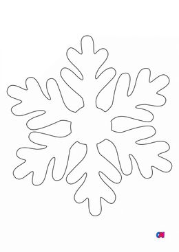 Coloriage de Noël - Flocon de neige