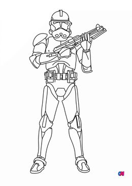Coloriages Star Wars - Stormtrooper