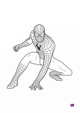 Coloriage Spiderman - Spiderman