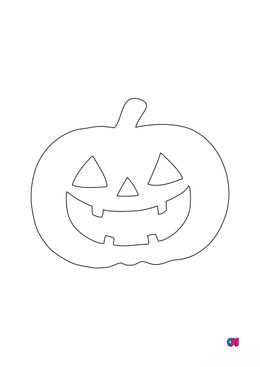 Coloriages Halloween - Citrouille 2