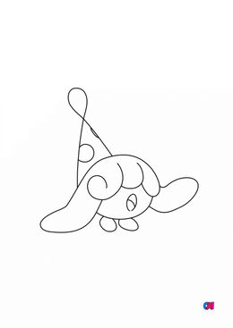 Coloriage Pokémon - 856 - Bibichut