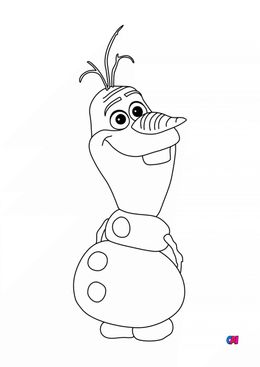 Coloriage la reine des neiges - Olaf la reine des neiges 2