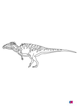 Coloriage de dinosaures - Acrocanthosaure