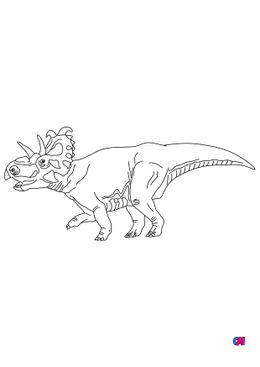 Coloriage de dinosaures - Albertocératops