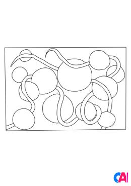 Coloriages de bâtiment et d'oeuvres d'art - Alexander Calder - Tapisserie