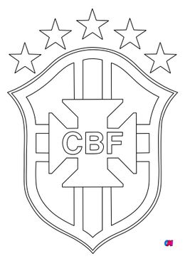 Coloriage Football - Confédération brésilienne de football