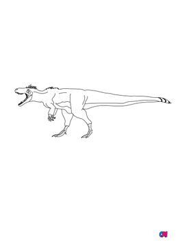 Coloriage de dinosaures - Dryptosaurus