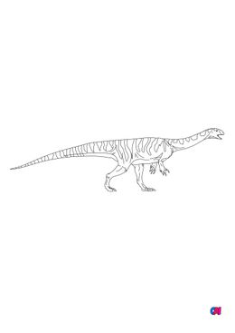 Coloriage de dinosaures - Jingshanosaurus