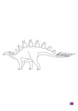 Coloriage de dinosaures - Lexovisaurus