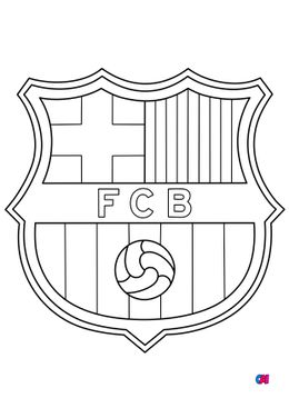 Coloriage Football - FC Barcelone