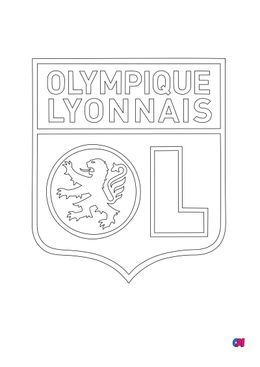 Coloriage Football - L’olympique lyonnais 