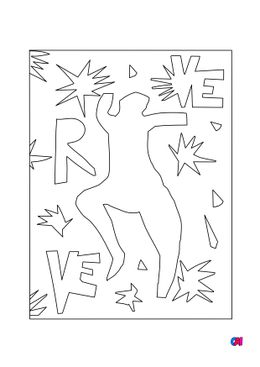 Coloriages de bâtiment et d'oeuvres d'art - Henri Matisse - Verve n°13