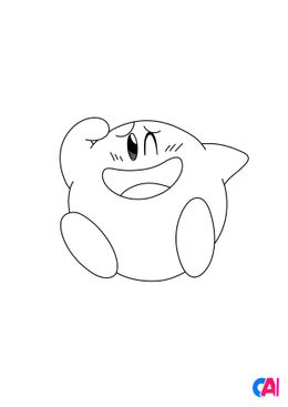Coloriage de Kirby - Kirby 3