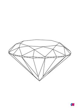 Coloriage de diamants - Diamant brillant