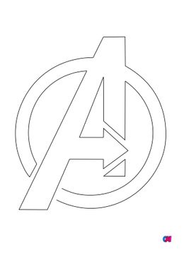 Coloriage Avengers - Logo Avengers