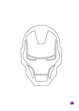 Coloriage Avengers - Logo Iron Man