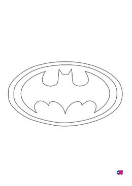 Coloriage Avengers - Logo Batman