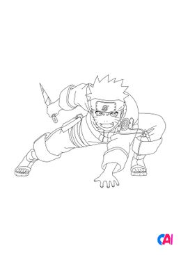 Coloriage Naruto - Naruto 4