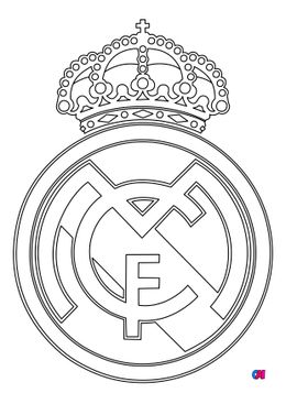 Coloriage Football - Real Madrid club de football