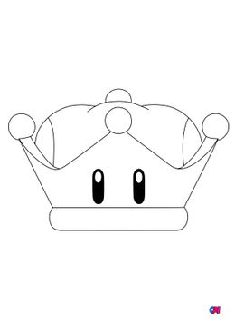 Coloriage Mario - Super couronne