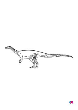 Coloriage de dinosaures - Unaysaurus