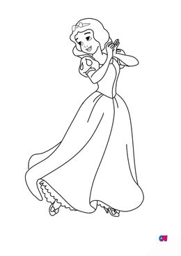 Coloriage Blanche Neige - Blanche-Neige