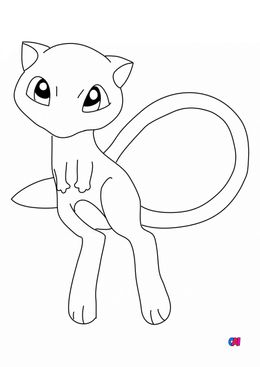 Coloriage Pokémon - Mew