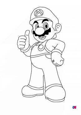 Coloriage Mario - Mario Bros