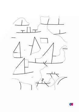 Coloriages de bâtiment et d'oeuvres d'art - Port et voiliers - Paul Klee