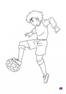 Coloriage Football - Olive